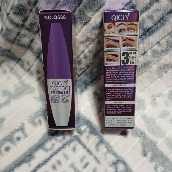 Qi Eyebrow Gel Tattoo  Medium Brown - Picture 3 of 7